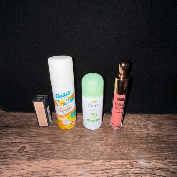 Jimmy Choo Black and Glittery Silver Parfums Tote with mini gucci lipstick - Picture 4 of 5